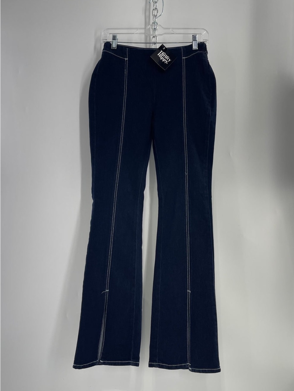BNWT UO BDG Low Rise Dark Wash Flare Jeans with Contrast Stitching